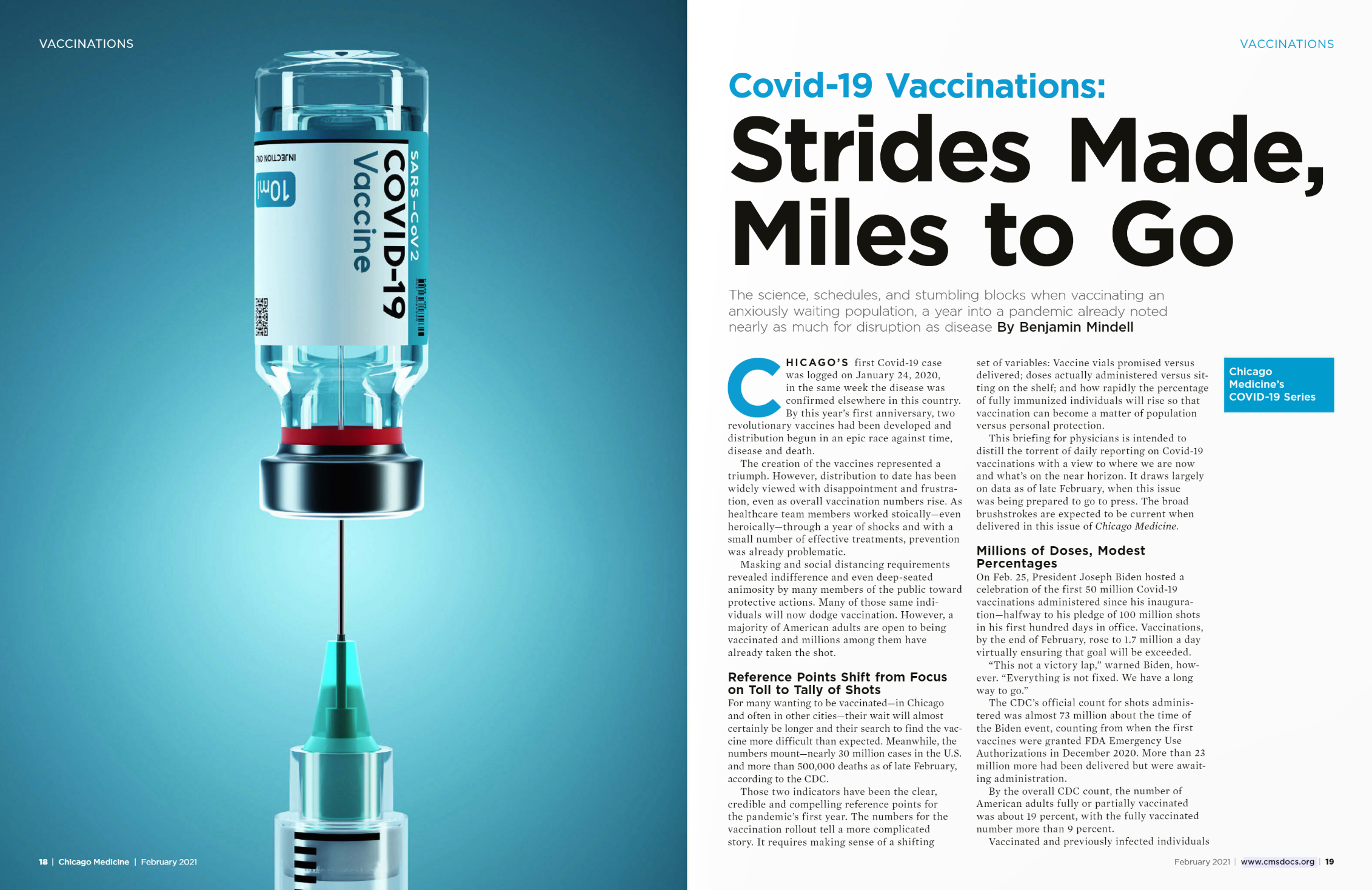 COVID-19 Vaccinations: Strides Made, Miles to Go.