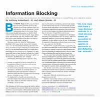 Information Blocking 