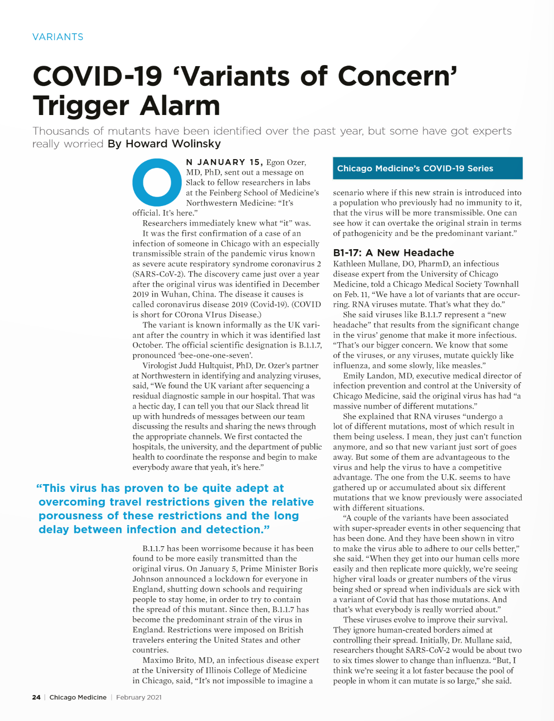COVID-19 'Variants of Concern' Trigger Alarm