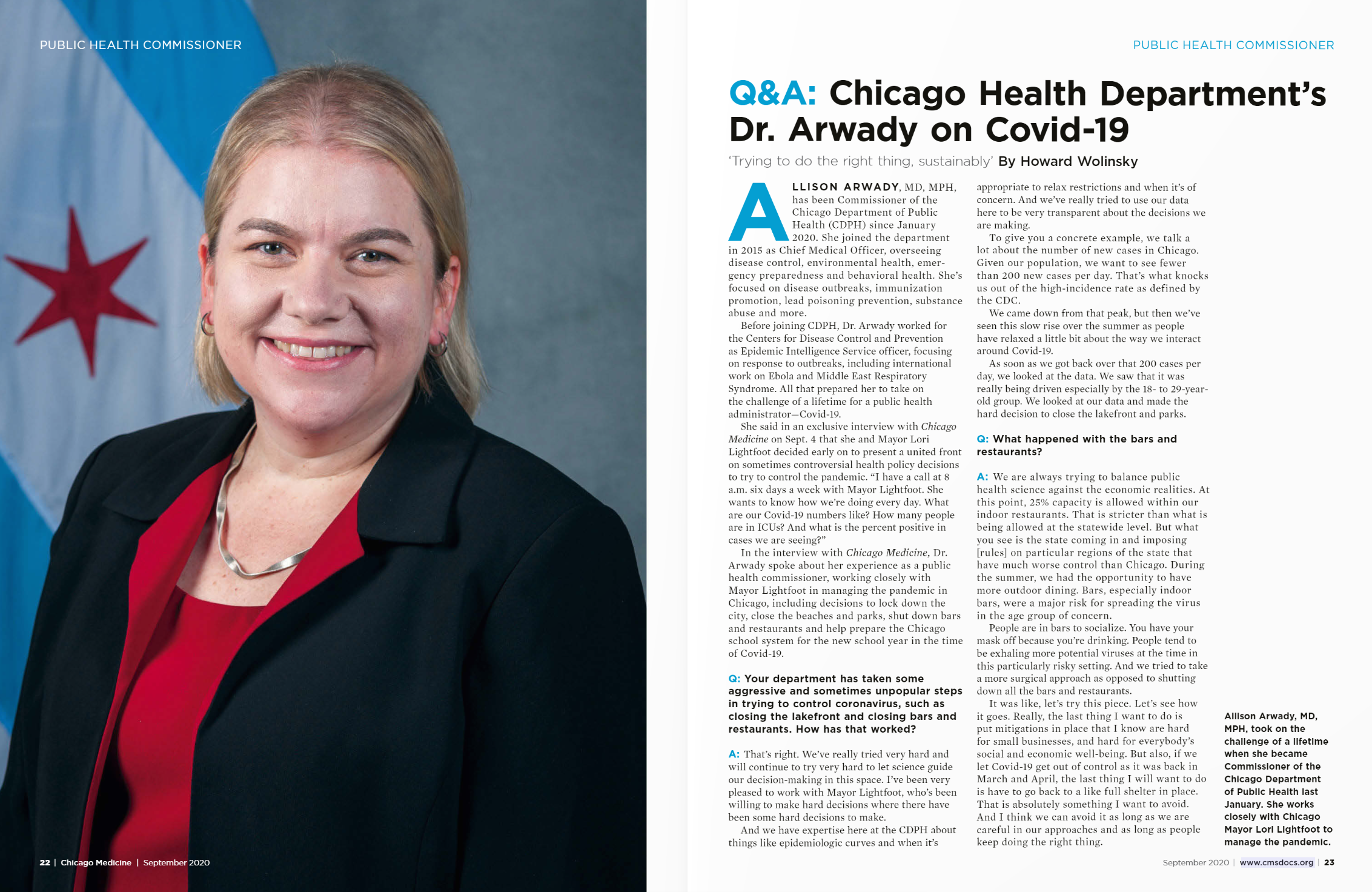 Q&A: Chicago Health Department’s Dr. Arwady on Covid-19